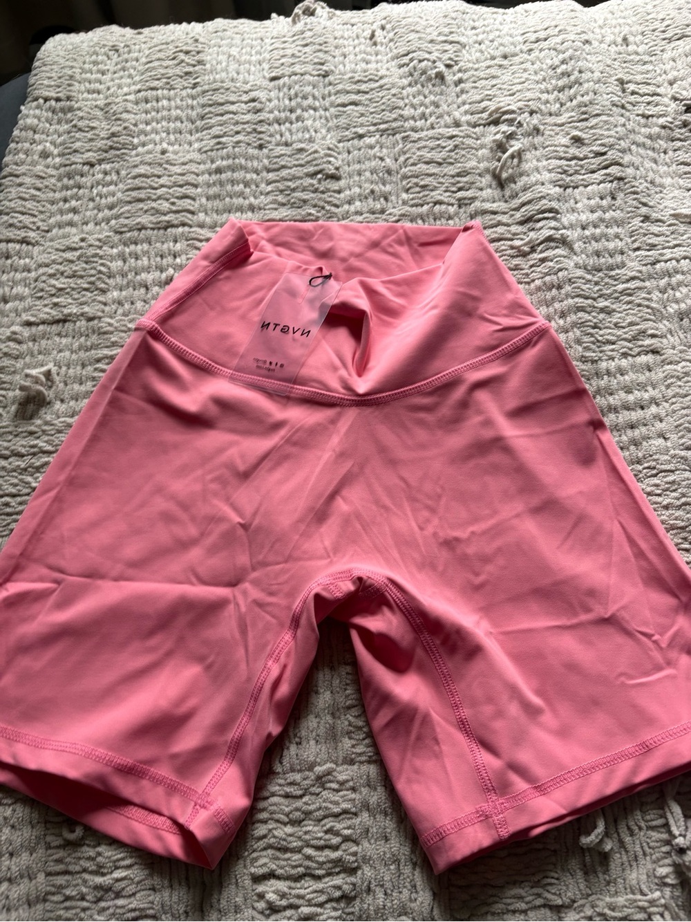 NVGTN Pink High-Waist Athletic Bike Shorts